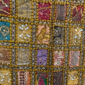 Beaded wall hanging/bed runner